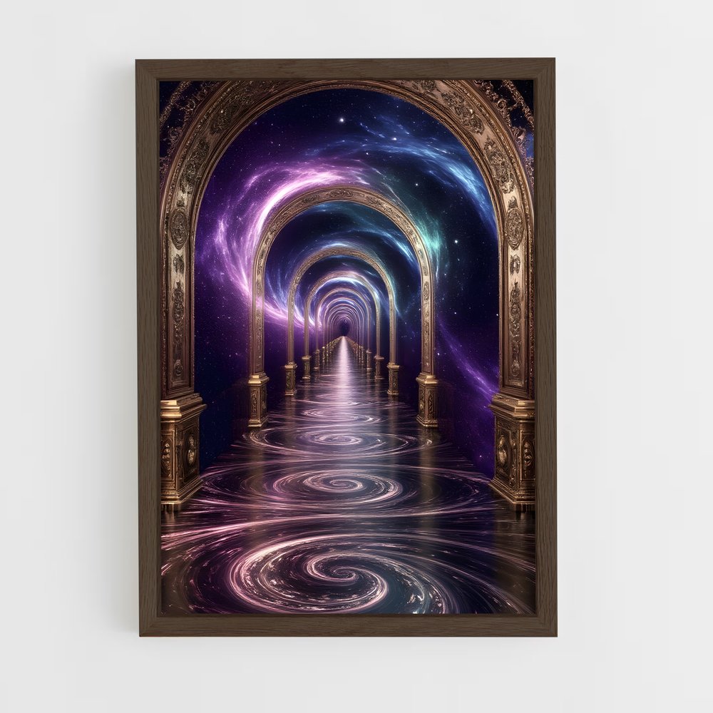 Poster Tunnel Galactique – affiche Art spatial (vue 5)